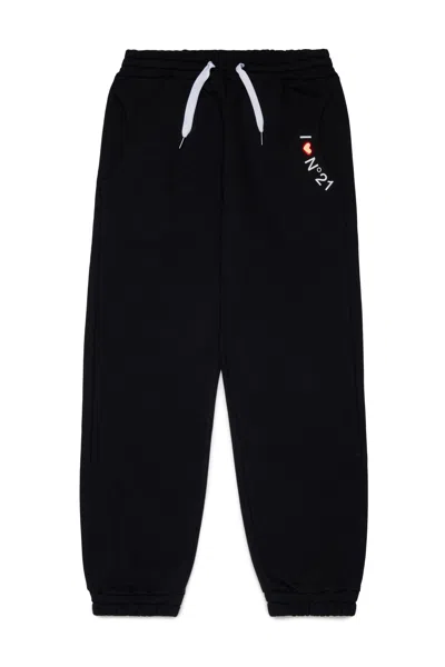 N°21 Kids' Sweatpants With Logo In Black