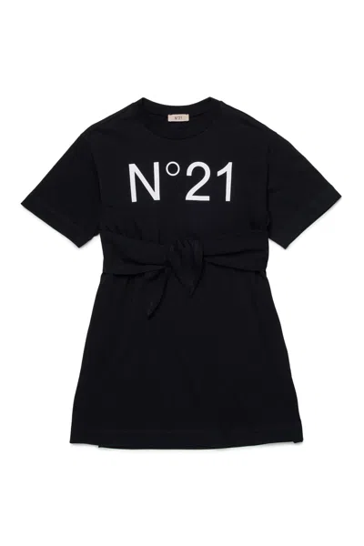 N°21 T-SHIRT DRESS WITH PRINTED LOGO