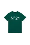 N°21 T-shirt In Jersey With Logo In Green