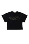 N°21 T-shirt In Jersey Di Cotone Con Logo Hotfix