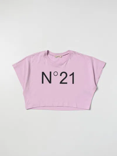 N°21 T-shirt N° 21 Kids Color Lilac