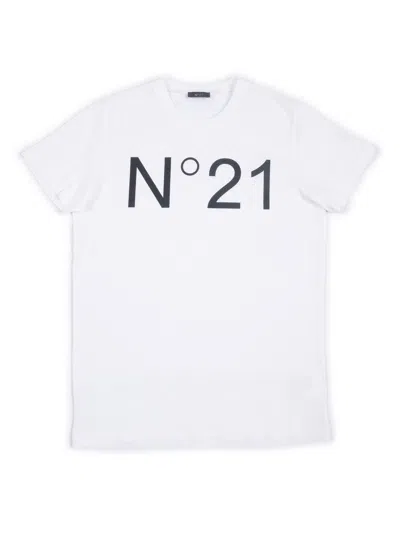 N°21 Kids' T-shirts In White