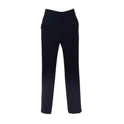 N°21 Tailored Black Trousers With Mid-rise Elastic Waistband