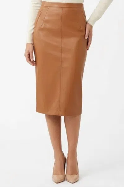 N°21 Tailored Midi Skirt In Brown