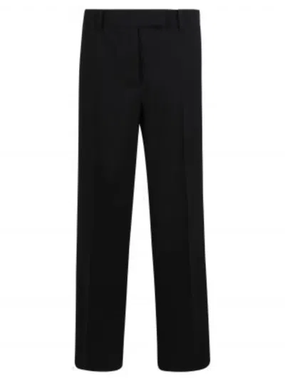 N°21 Tailored Striped Trousers In Black