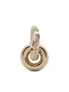 N°21 Textured-effect Earrings In Gold