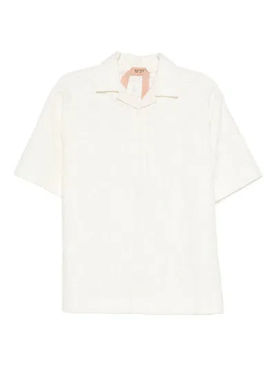 N°21 Textured Top In White