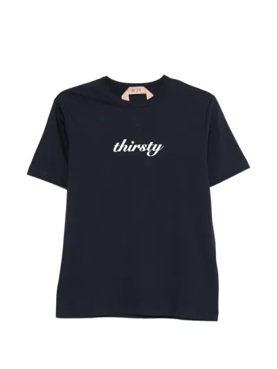 N°21 Thirsty T-shirt In Black