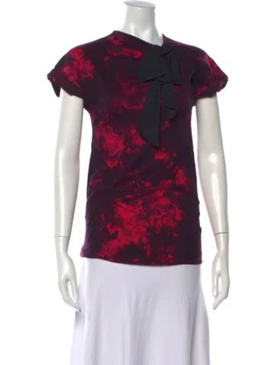 Pre-owned N°21 Tie-dye Print Crew Neck Top In Multicolor