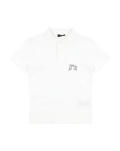 N°21 Babies' Toddler Boy Polo Shirt White Size 6 Cotton In Red