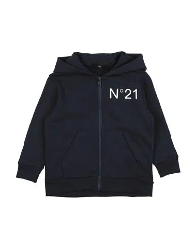N°21 Babies' Toddler Boy Sweatshirt Midnight Blue Size 6 Cotton In Black