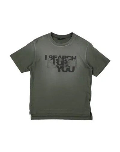 N°21 TODDLER BOY T-SHIRT MILITARY GREEN SIZE 6 COTTON