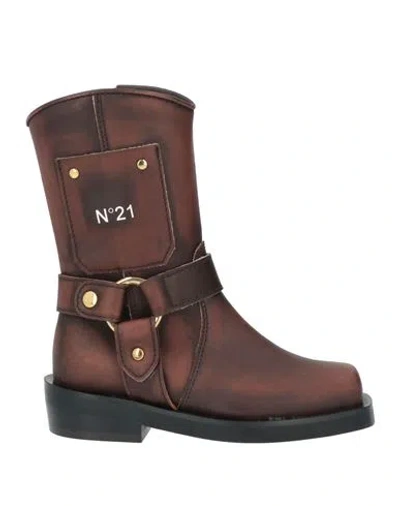 N°21 Babies' Toddler Girl Ankle Boots Brown Size 10c Leather