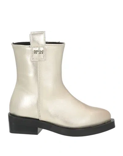 N°21 Babies' Toddler Girl Ankle Boots Gold Size 9c Leather In Neutral