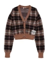 N°21 Toddler Girl Cardigan Camel Size 6 Acrylic, Nylon, Mohair Wool In Beige