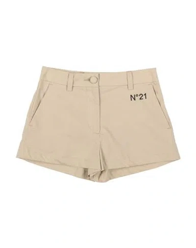 N°21 Babies' Toddler Girl Shorts & Bermuda Shorts Beige Size 6 Cotton In Brown
