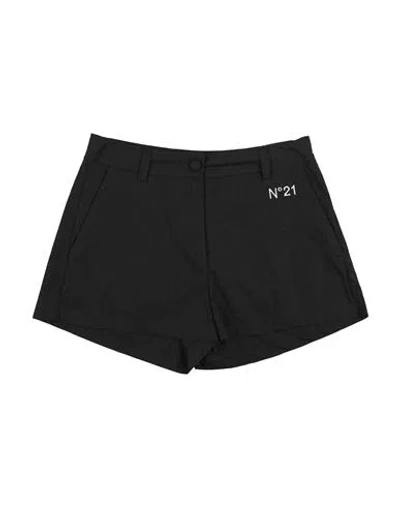 N°21 Babies' Toddler Girl Shorts & Bermuda Shorts Black Size 4 Cotton