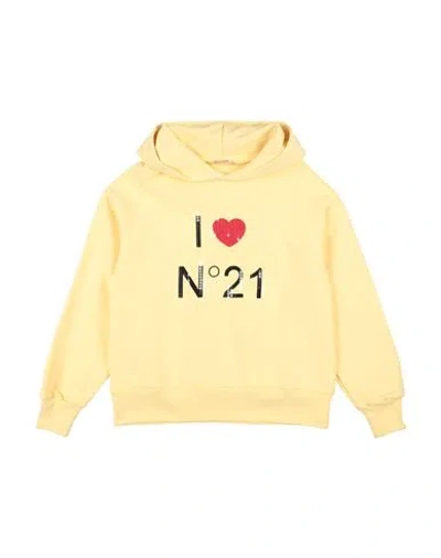 N°21 Babies' Toddler Girl Sweatshirt Pastel Yellow Size 6 Cotton