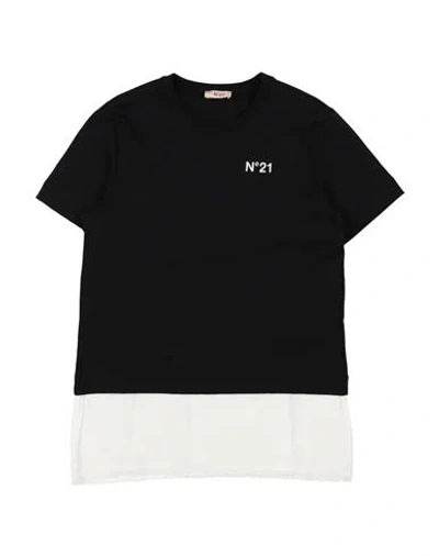 N°21 Babies' Toddler Girl T-shirt Black Size 6 Cotton, Viscose