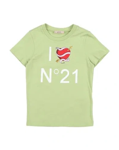 N°21 Babies' Toddler Girl T-shirt Light Green Size 6 Cotton