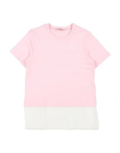 N°21 Babies' Toddler Girl T-shirt Pink Size 6 Cotton, Viscose