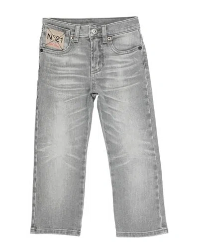 N°21 Babies' Toddler Jeans Grey Size 6 Cotton, Elastane In Gray