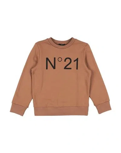 N°21 Babies' Toddler Sweatshirt Camel Size 6 Cotton In Brown