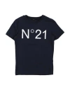N°21 Babies' Toddler T-shirt Navy Size 6 Cotton In Blue