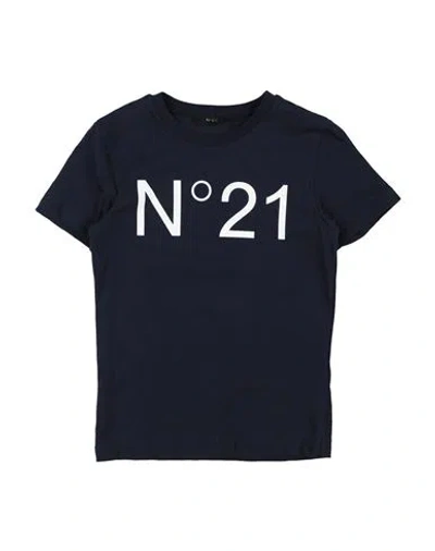 N°21 Babies' Toddler T-shirt Navy Size 6 Cotton In Blue