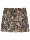 N°21 Strapless Sequin Top With Floral Pattern