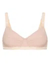 N°21 Scalloped-edges Bra In Pink