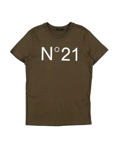 N°21 Tops & Tees - T-shirts In Military Green