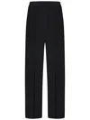 N°21 Silk Blend Satin Pyjama-style Trousers In Black