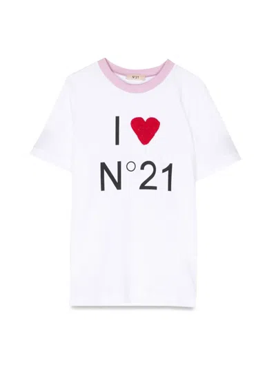 N°21 T-shirt Mc I Love N21 In White