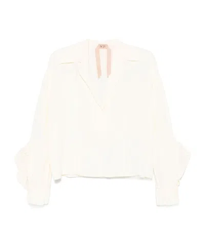 N°21 V-NECK LONG-SLEEVED TOP