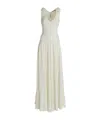 N°21 N21 V-neck Pleated Dress In White