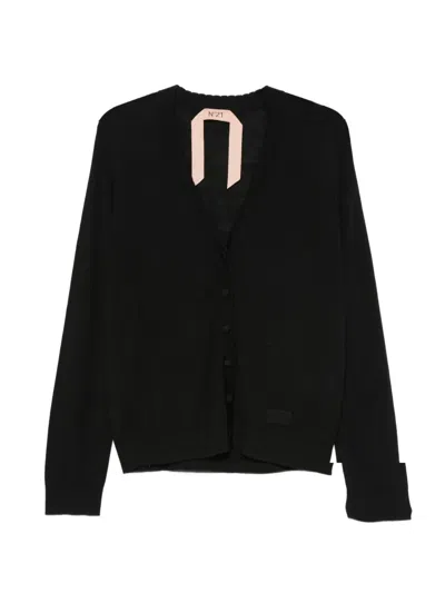 N°21 V-neck Cardigan In Black