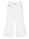 N°21 Wide-leg Five-pocket Trousers In White