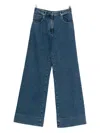 N°21 Wide-leg Trousers In Blue