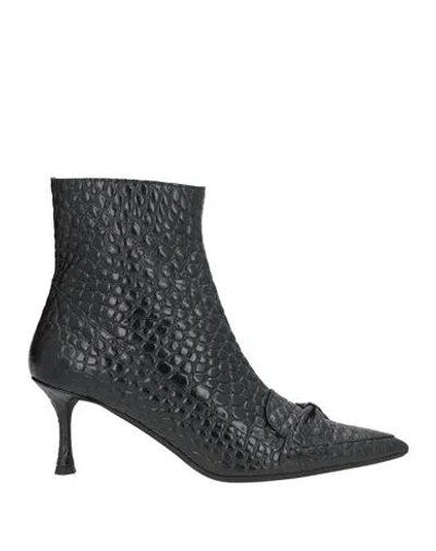 N°21 Woman Ankle Boots Black Size 7.5 Leather