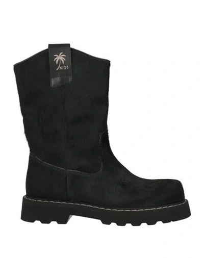 N°21 Woman Ankle Boots Black Size 8 Leather