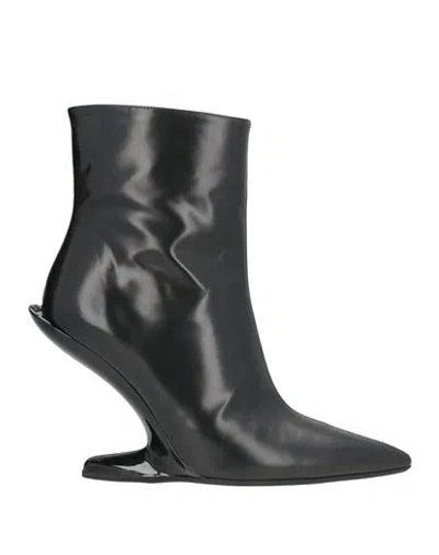 N°21 Woman Ankle Boots Black Size 8 Leather