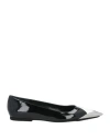 N°21 Woman Ballet Flats Black Size 6.5 Soft Leather