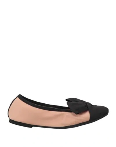N°21 Woman Ballet Flats Blush Size 8 Textile Fibers