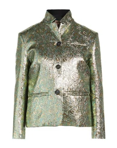 N°21 Woman Blazer Gold Size 8 Polyester, Cotton, Polyamide In Burgundy