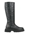 N°21 Woman Boot Black Size 8 Leather In Black