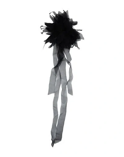 N°21 Woman Brooch Black Size - Silk In Gold