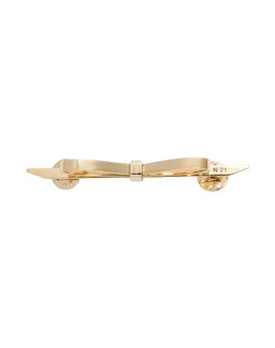 N°21 Woman Brooch Off White Size - Brass