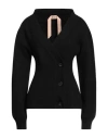 N°21 Woman Cardigan Black Size 2 Virgin Wool