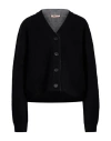 N°21 Woman Cardigan Black Size 2 Wool, Polyamide In Black